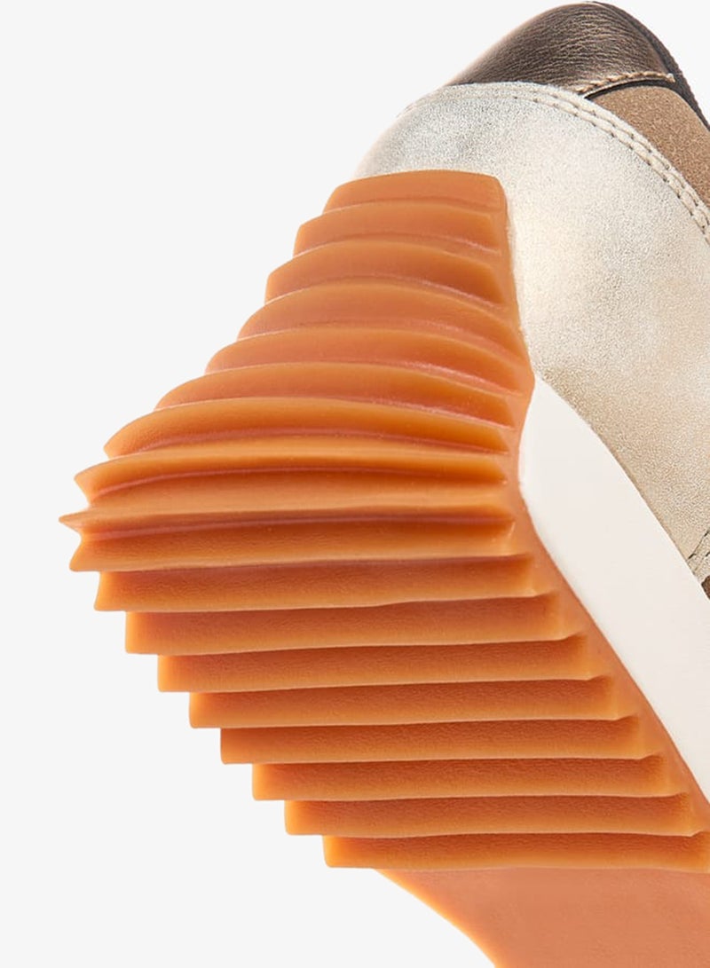 ELLE Women's Panelled Sneakers with Lace-Up Closure - Image 5