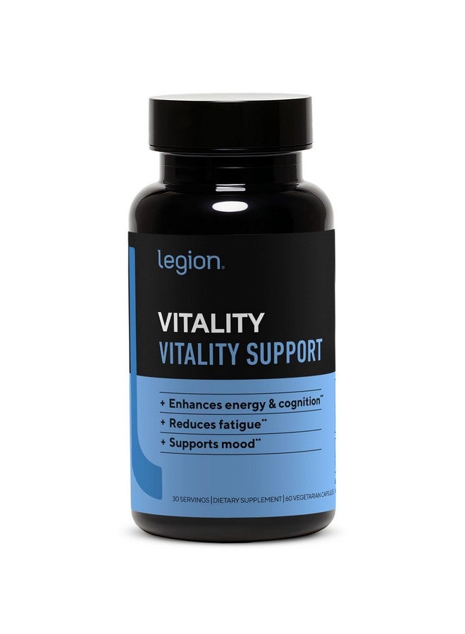LEGION Vitality - Natural Wellness Supplement w/BlueBoreal, Rhodiola Rosea, Co-Q10 & L-Ergothioneine -30 SVG - Image 1