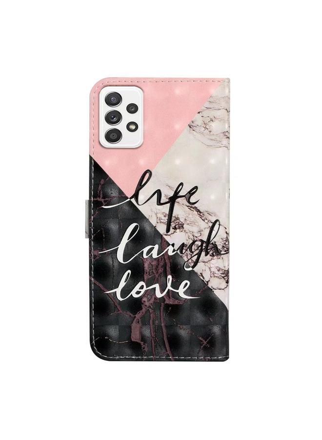 اس-توب جراب لهاتف Samsung Galaxy A52 4G/5G، جراب جلدي منقوش برسومات ثلاثية الأبعاد - Image 3