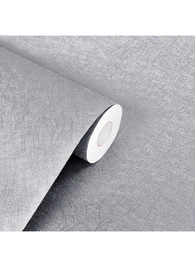 آنا ورق حائط ذاتي اللصق بسماكة كبيرة بلون رمادي داكن، مقاس 40 سم × 5 م - Image 1