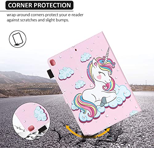 Dteck Case for iPad mini 5th Gen, iPad mini 4/3/2/1 Cute Folio Case 7.9" with Stylus, Auto Wake Sleep/Stand Function, PU Leather Shell Lightweight Protective Cartoon Kids Cover for Girl, Pink Unicorn - Image 5