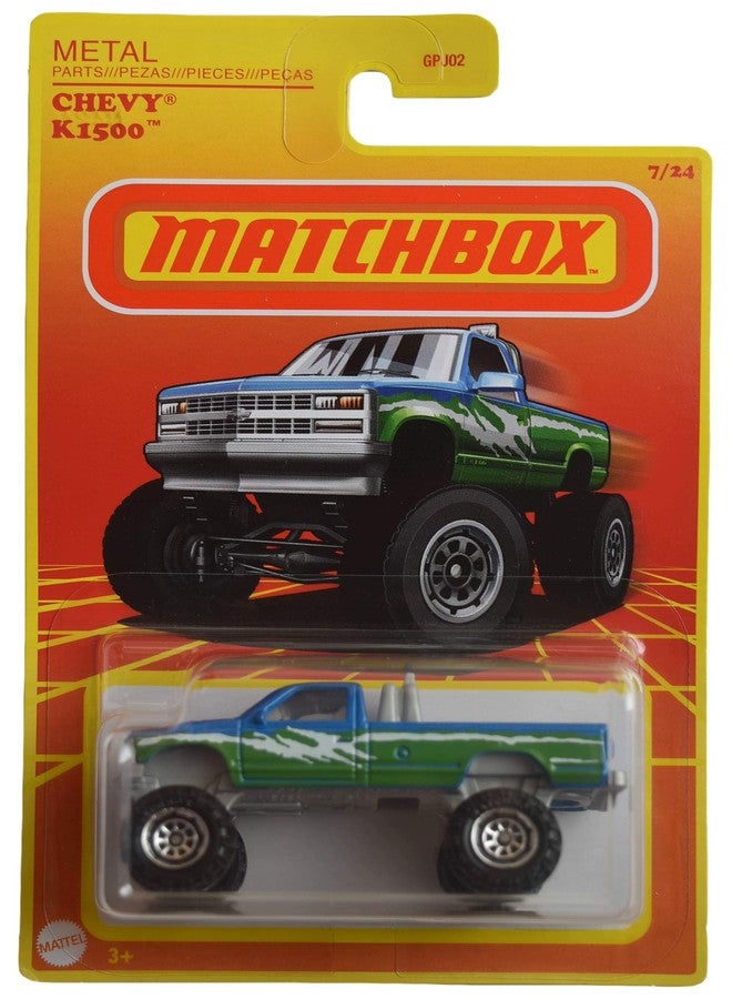 Matchbox Chevy K1500, Blue/Green 7/24 Retro Series