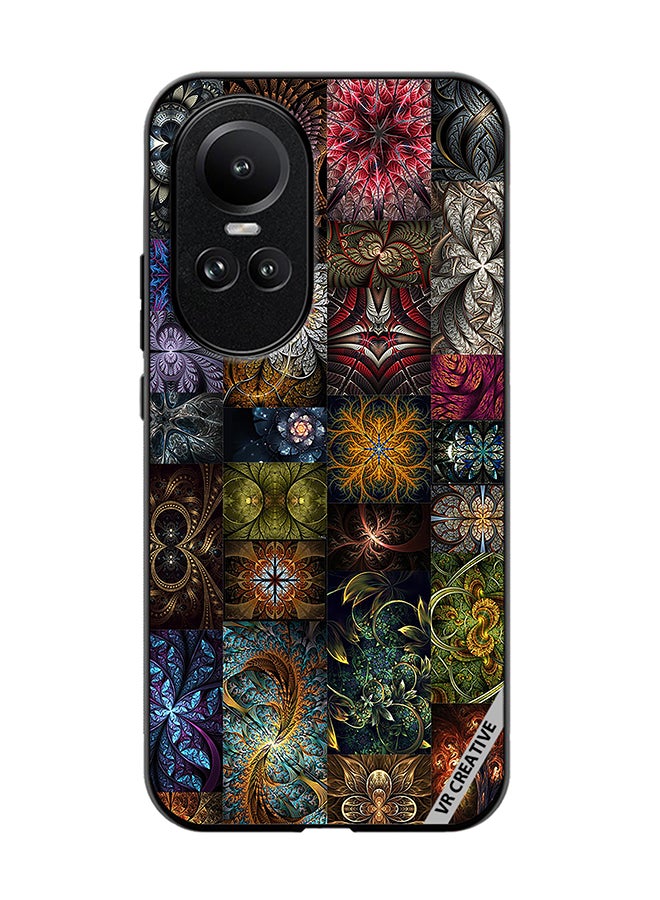 VR CREATIVE Protective Case Cover For Oppo Reno 10 Pro 30 Mind Blowing Pieces Of Algorithmic Fractal Art Design Multicolour - Image 1