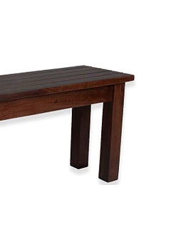 SIGNATURE KRAFT SIGNATURE KRAFT Solid Sheesham Wood Bench for Living Room 2 Seater Bench for Balcony and Outdoor Bench Wooden Dining Bench for Home in Mohogany Finish  - Image 5
