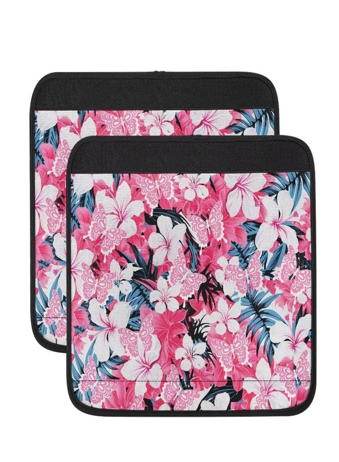 Vanideaoty Wheelchair Armrest Pads Washable Floral Armrest Covers for Chairs Adjustable Wheelchair Accessories Pressure Relief, Elderly, Senior - Image 2