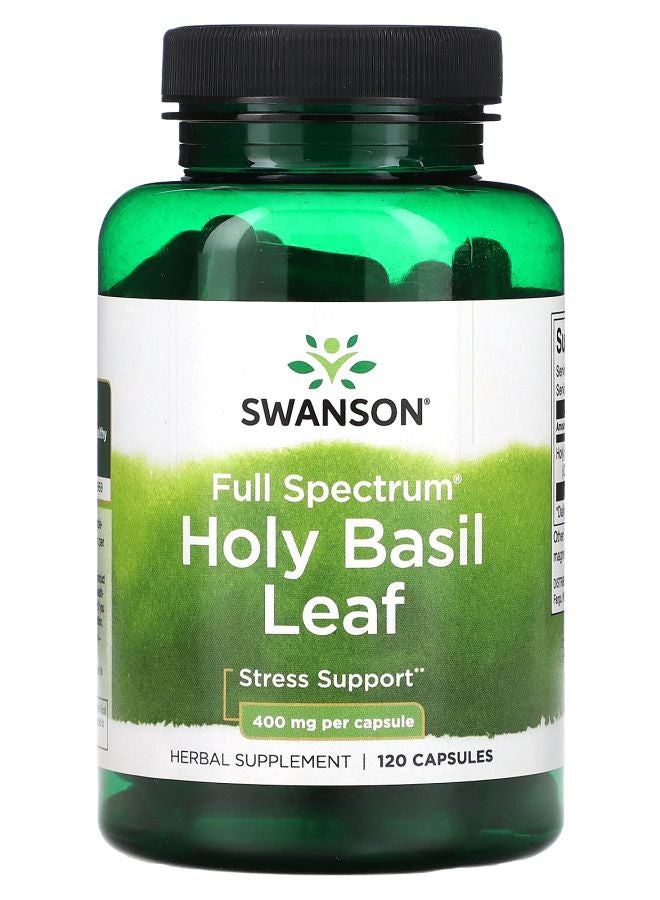 SWANSON Holy Basil Leaf Full Spectrum 400 mg 120 Capsules