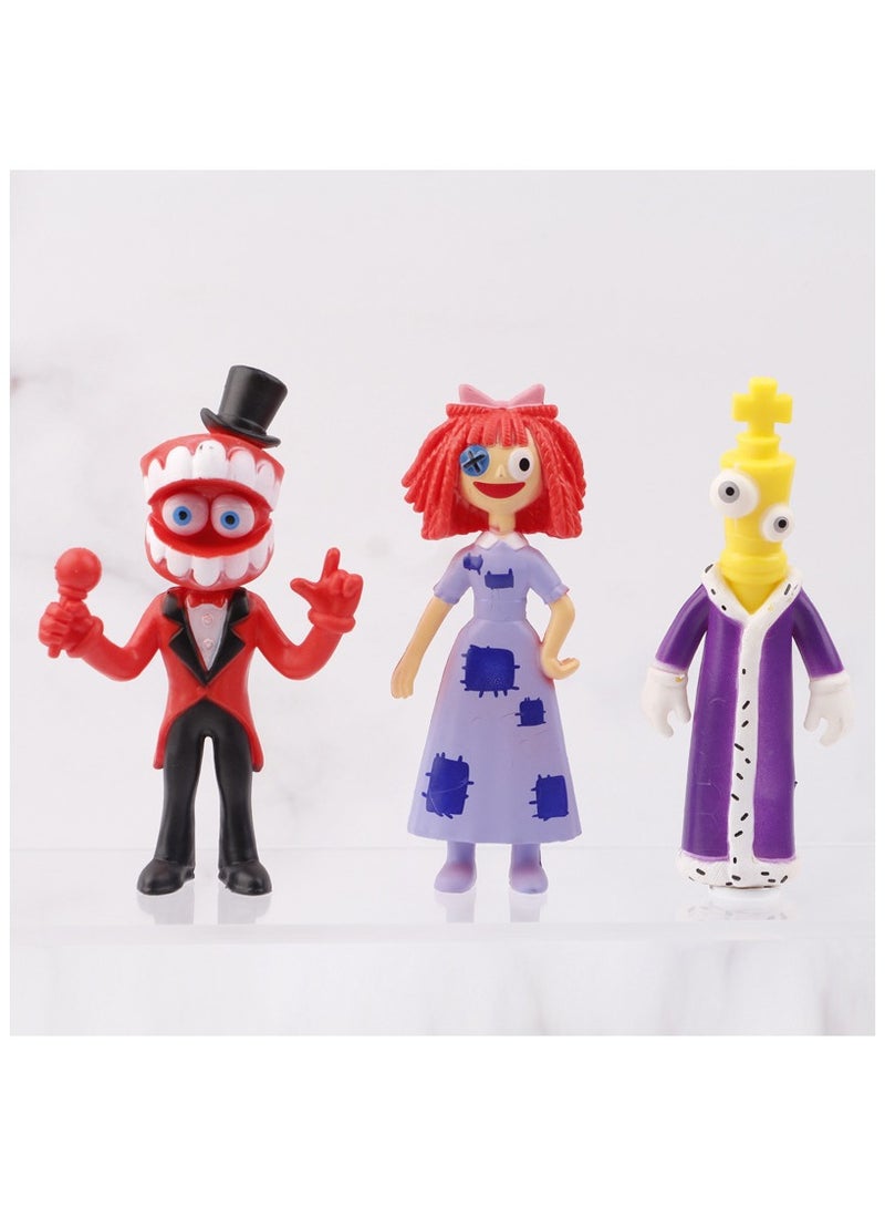 6 Magical Digital Circus Handmade Models, Rabbit Clown Dolls, Cartoon Surrounding Cake Decorations - Image 2