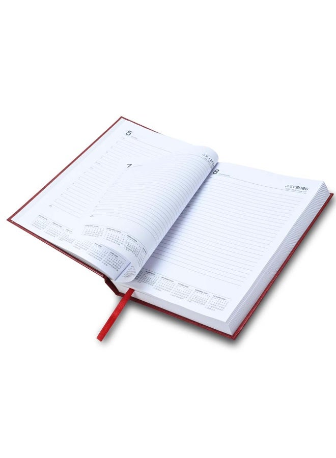 FIS 2026-2027 ACADEMIC DIARY, A5 Size(148x210mm) with Hard Cover Vinyl Materials, English, 60gsm White Paper, Maroon Color-FSDI15E2627MR - Image 5