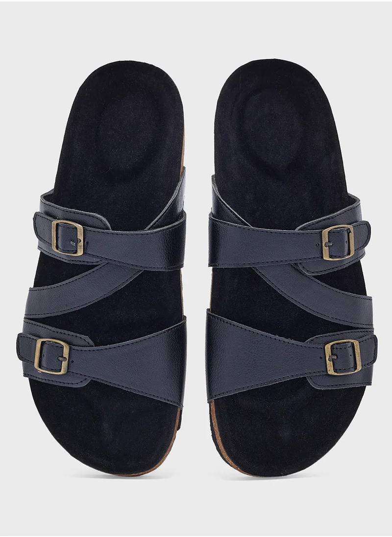 روبرت وود Casual Cork Footbed Support Sandals