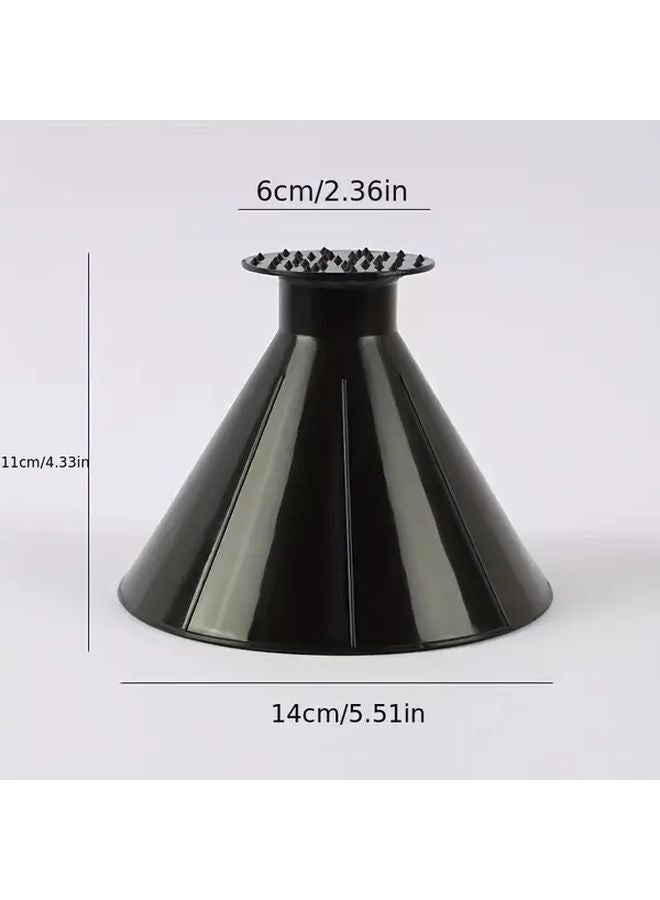 Blue Portable Manual Ice Scraper Windshield Snow Remover Lightweight Plastic Winter Tool - Image 3