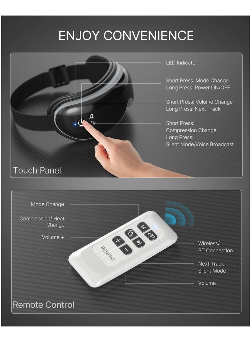 RENPHO Eye Massager with Heat and Vibration ‎ RF-EM001R - Image 3