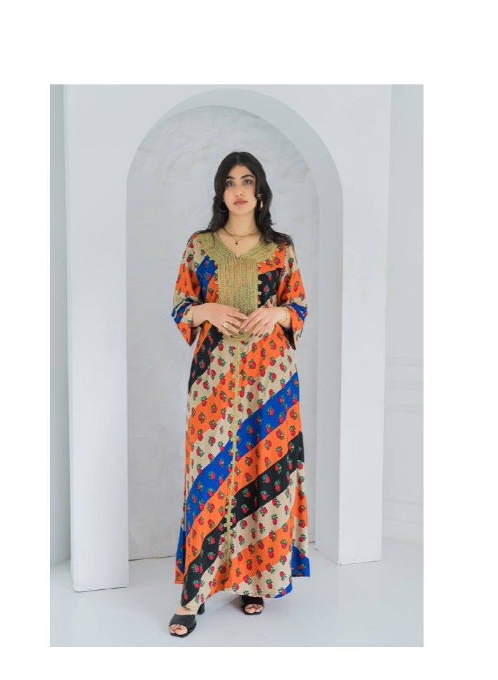 AFandina Distinctive  shawlki galabiya A-369 - Image 1