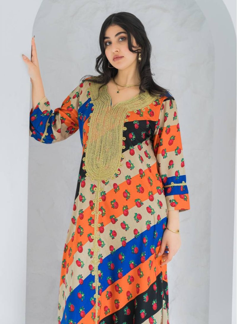 AFandina Distinctive  shawlki galabiya A-369 - Image 2