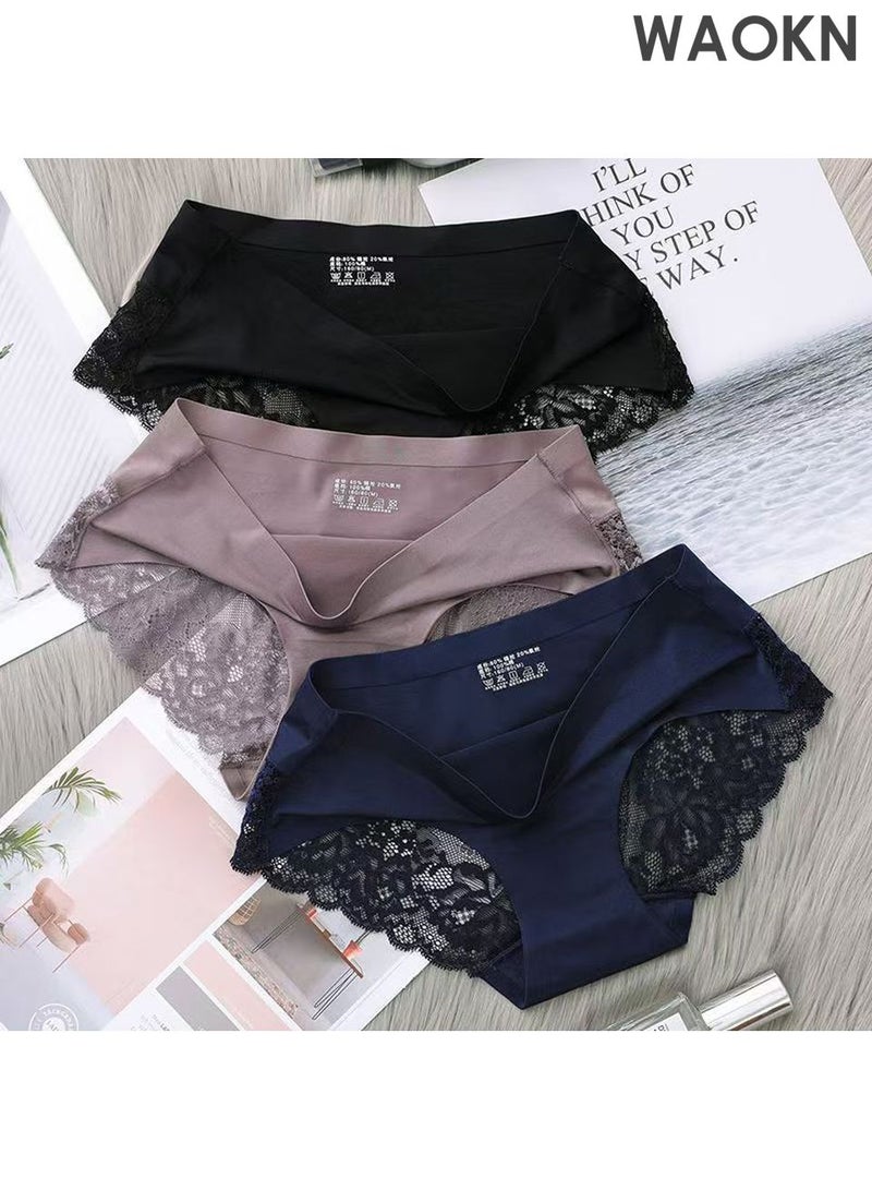 WAOKN 6-Piece Cotton Bikini Breathable Panties Low Waist Fashionable Ladies Panties Trunks Breathable and Comfortable Fashion Anti-Chafing Stretch Cotton, Stretch Cotton Moisture-Wicking Athletic Underwear - Image 5