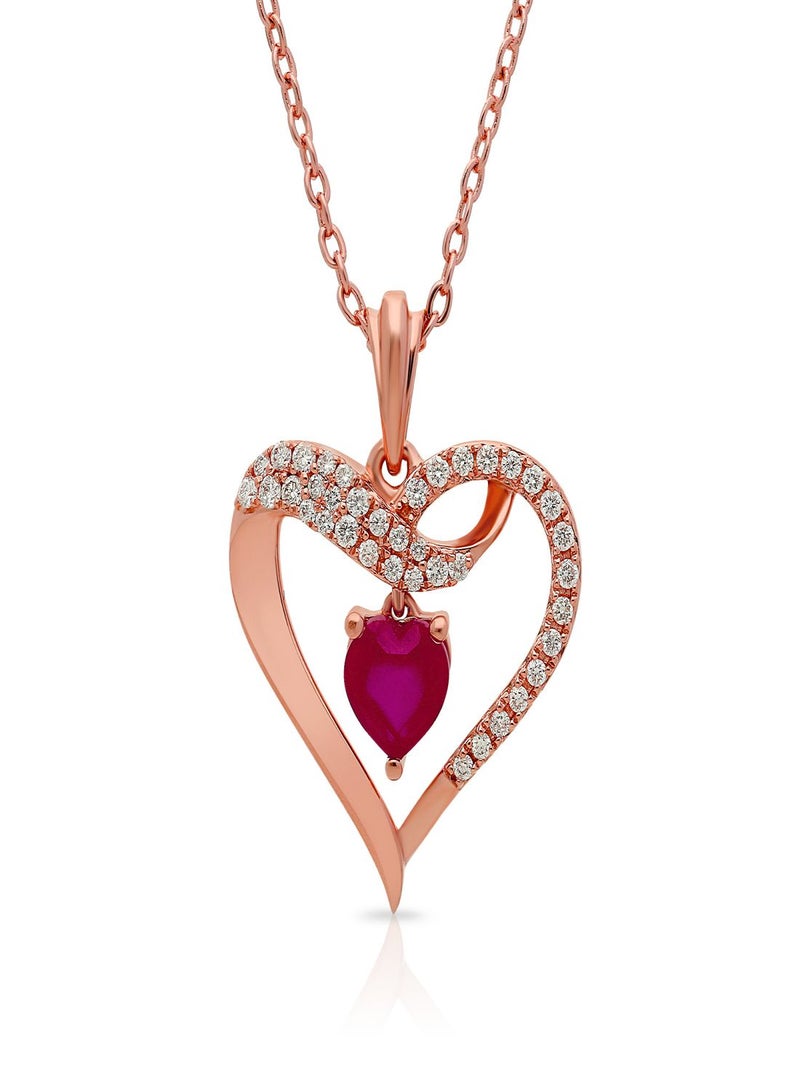 Malabar Gold and Diamonds 18 Carat 750 Purity Mine Diamond Pendant MRGHTH085PN1 - Image 1