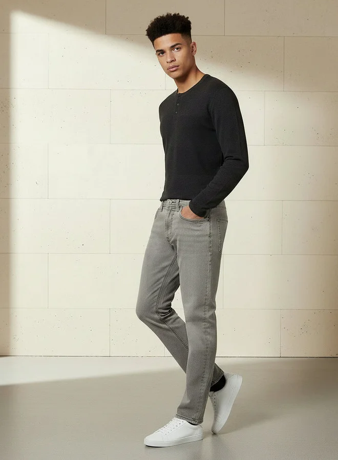 سبلاش فيڤ جينز رجالي بخصر مرن بقصة ضيقة وجيوب