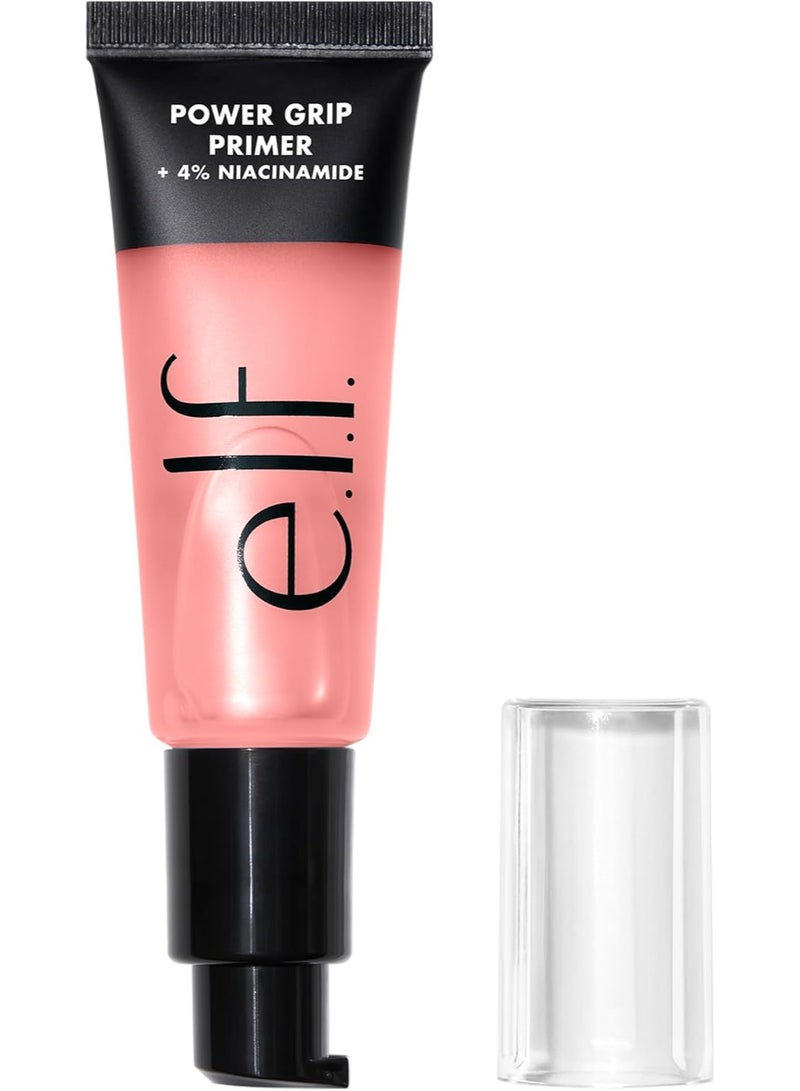 e.l.f. Power Grip Primer + 4% Niacinamide 0.8 Fl. Oz Packaging May Vary Clear