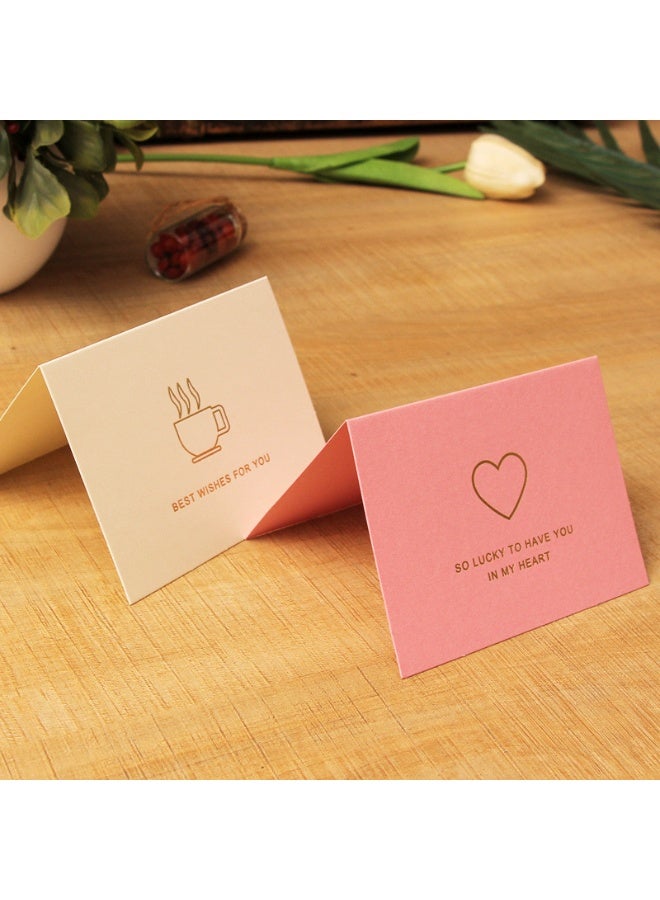 Generic 12 PCS High-End Gold Stamping Greeting Cards – 6 Elegant Designs – White & Pink – 11.5×8.5 cm – Luxury Blank Cards for Birthday, Wedding & Special Occasions  - Image 3