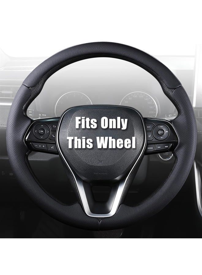 Aimato Customized Steering Wheel Cover for Toyota Camry 2018-2024/RAV4 2019-2025/Corolla 2020-2025/Avalon 2019-2022/Venza 2021-2024 Thin,Anti-Slip,Scratch-Resistant Exclusive Car Accessory for Toyota - Image 1