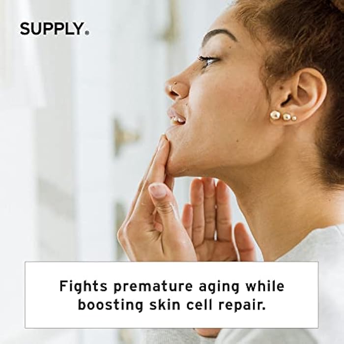 Supply Men’s Facial Moisturizer – Lightweight, Plant-Based Daily Face Cream with Aloe Vera, Green Tea & Shea Butter – Anti-Aging, Oil-Free Hydration for Wrinkles, Fine Lines & Firmness- 3.4oz - Image 5