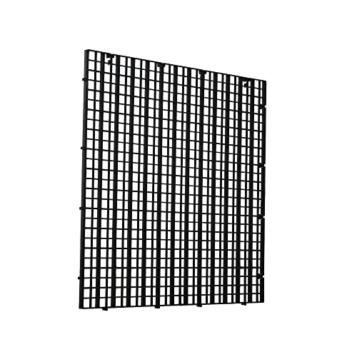 ALEGI Aquarium Fish Tank Bottom Isolation 4 Pcs, Plastic Egg Crate Grid Divider Tray Egg (L 4pcs Black) - Image 1