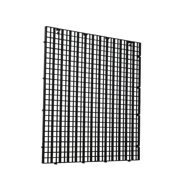ALEGI Aquarium Fish Tank Bottom Isolation 4 Pcs, Plastic Egg Crate Grid Divider Tray Egg (L 4pcs Black) - Image 5