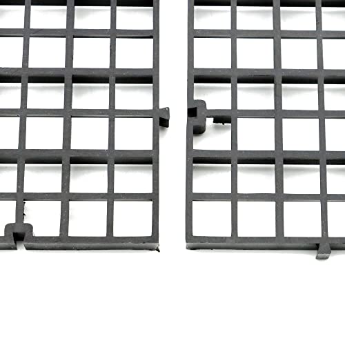 ALEGI Aquarium Fish Tank Bottom Isolation 4 Pcs, Plastic Egg Crate Grid Divider Tray Egg (L 4pcs Black) - Image 4