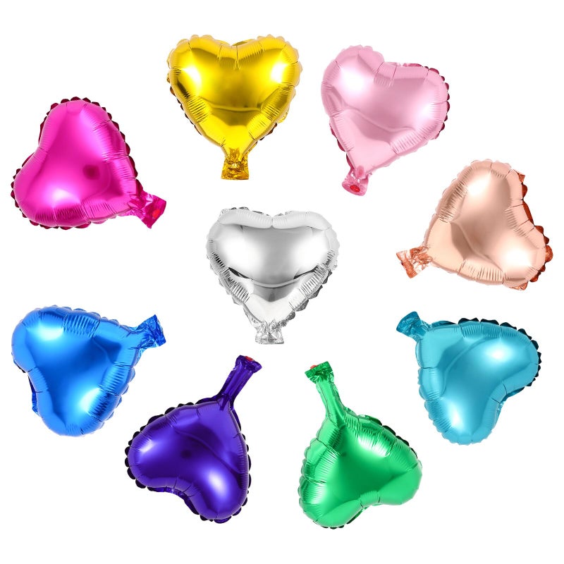 20 Pcs 10 Inch Heart Shaped Foil Balloons For Wedding Valentine Party Decor - Image 2