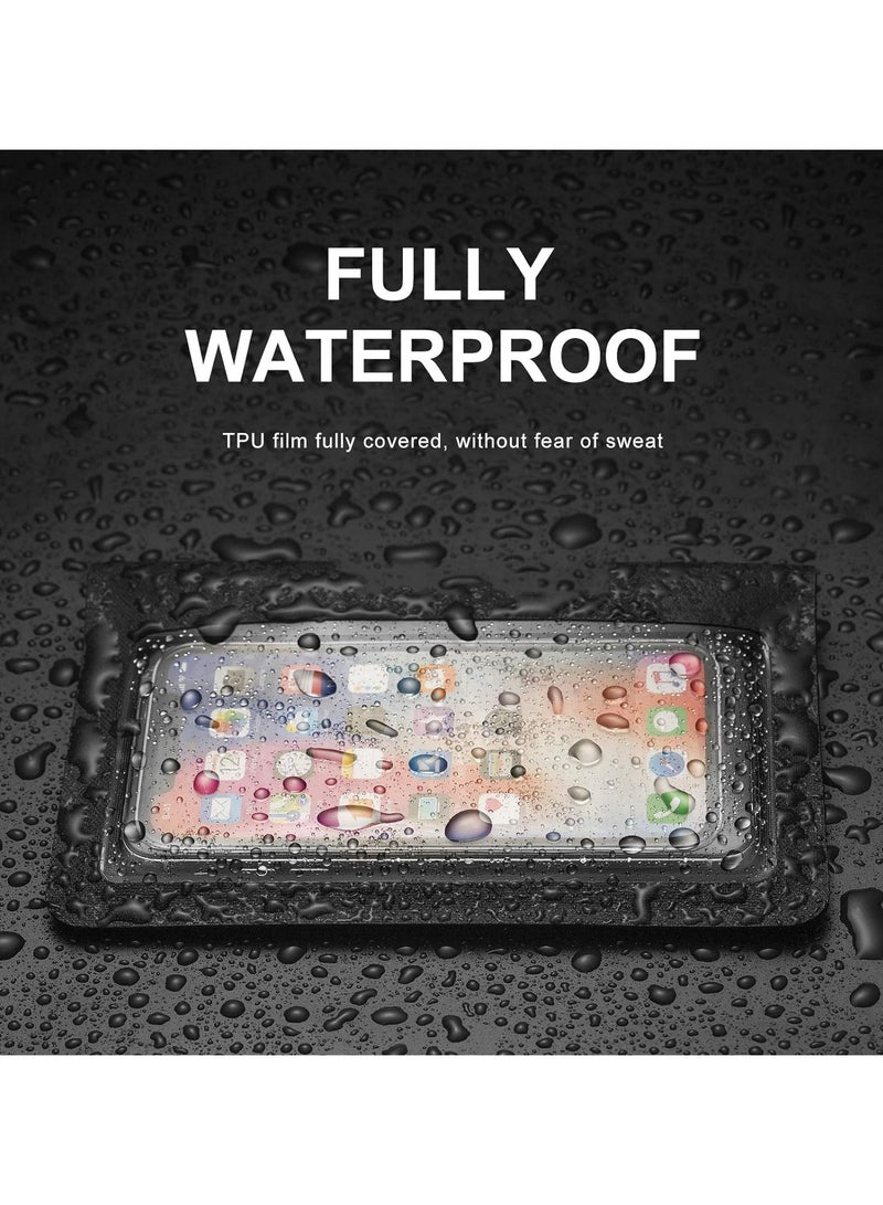 SYOSI Bicycle Trainer Sweat Net Bike Sweat Guard with Phone Pouch Bike Sweat Catcher Net Sweat Protector for Indoor Cycling Training Compatible with iPhone 12 11 Phones Below 6.2’’  - Image 5