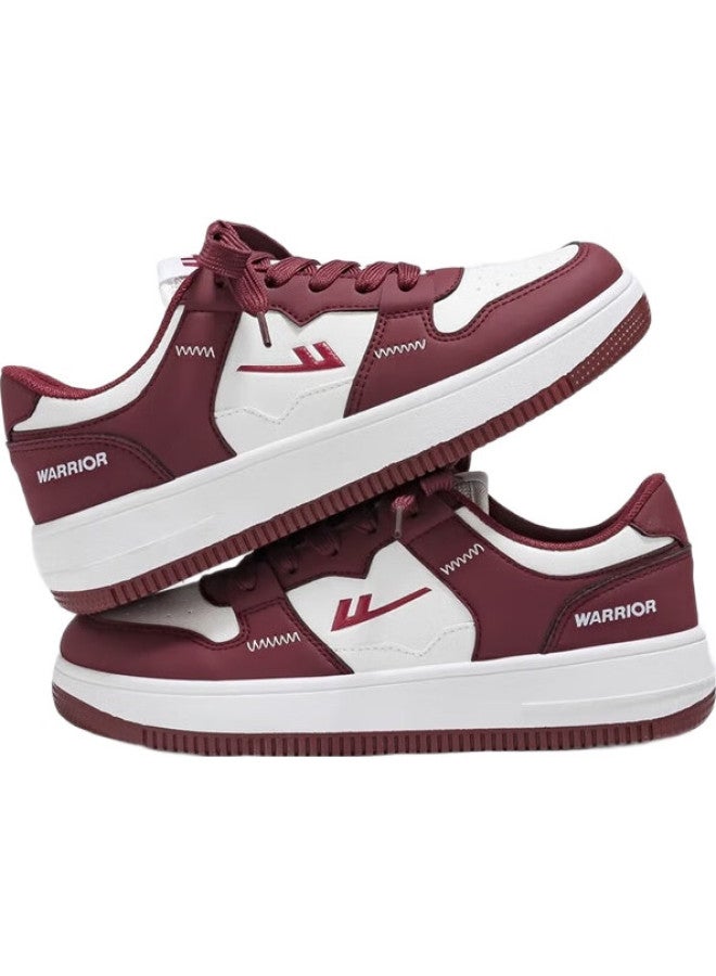 Warrior Official Men'S Sneakers, Versatile Breathable Casual Shoes For Spring, Couples' Sports Shoes For Men And Women, White And Red, Size 39 - Image 2