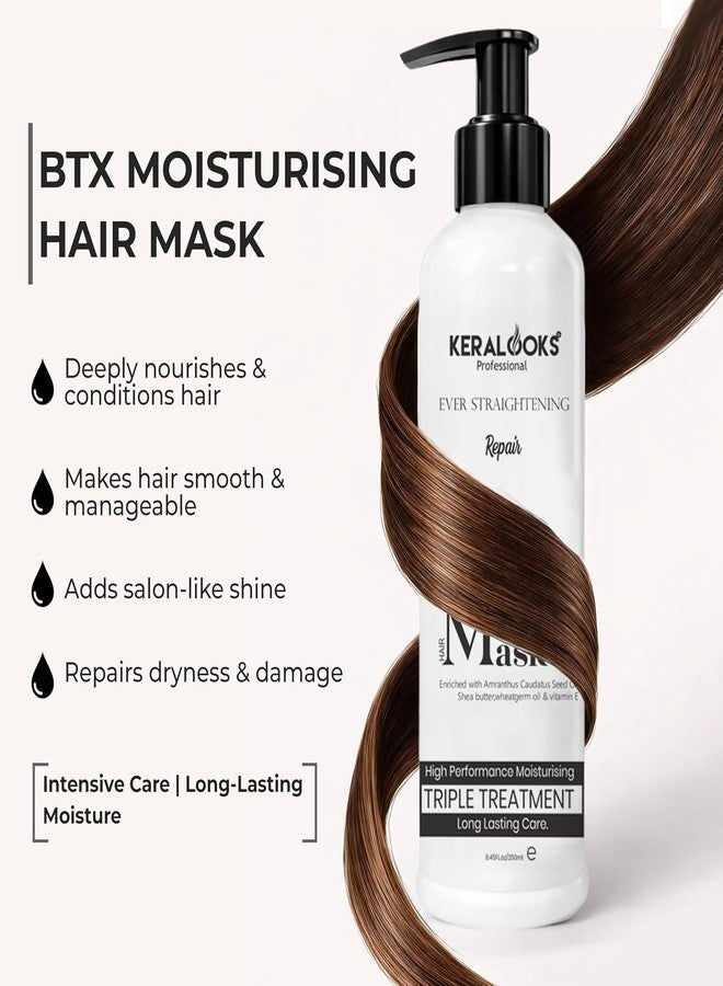كيرالوكس بروفيشنال قناع الشعر المرطب كيرالوكس بروفيشنال® الخالي من الكبريتات BTX، 250 مل | علاج الكيراتين لتنعيم الشعر الجاف والمجعد والتالف | تركيبة مرطبة وحافظة للون | سبا للشعر للرجال والنساء - Image 2