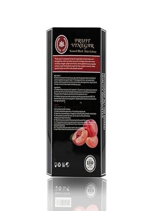 Skyrich Fruit Vinegar Hair Dye Black Color for Both Men Women Ammonia Free Color Dye fruit vinegar Dye 200 Ml - Image 4