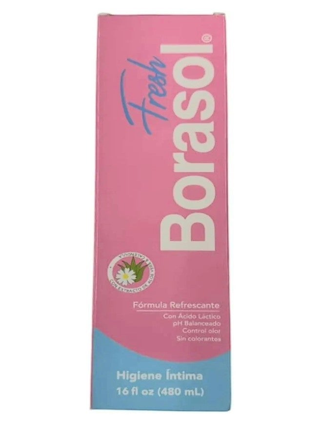 Borasol Fresh Feminine Hygiene Wash, 16 fl oz, pH Balanced Formula, Refreshing - Image 1