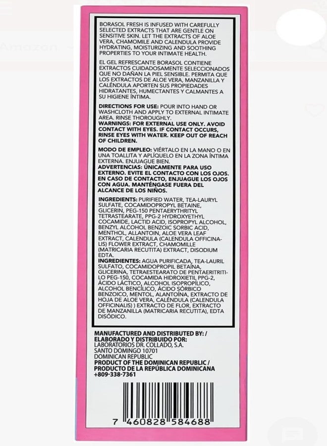Borasol Fresh Feminine Hygiene Wash, 16 fl oz, pH Balanced Formula, Refreshing - Image 4