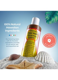 Maui Babe Maui Babe Browning Lotion - Natural Hawaiian Tan Accelerator with Vitamins & Antioxidants - Moisturizing Formula for All Skin Types - Made in USA - 4 fl oz  - Image 2