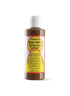 Maui Babe Maui Babe Browning Lotion - Natural Hawaiian Tan Accelerator with Vitamins & Antioxidants - Moisturizing Formula for All Skin Types - Made in USA - 4 fl oz  - Image 1