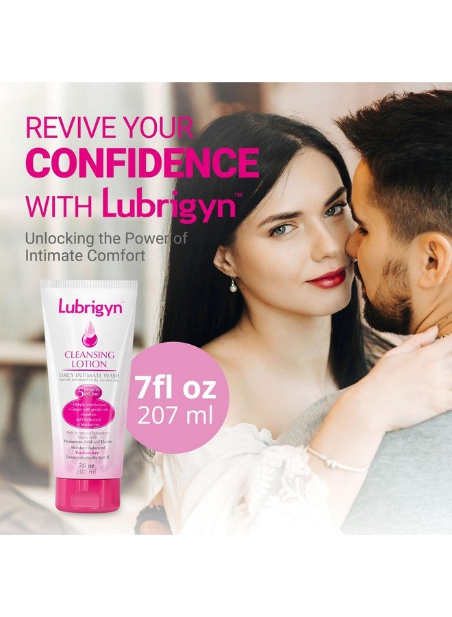 Lubrigyn - Cleansing Lotion, Moisturizing and Replenishing Daily Feminine Wash, Hyaluronic Acid-Enriched Feminine Care for Dry and Delicate Skin, pH Balancing Wash with Fitoextract Complex, 7 fl oz - Image 2