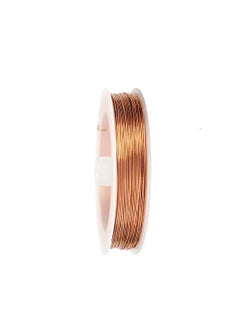 ART IFACT ART IFACT 20 Meters Bare Copper Wire 28 Gauge 0376 mm Diameter Dead Soft 999 Pure Copper Wire Without Enameled DIY Jewellery Artistic 