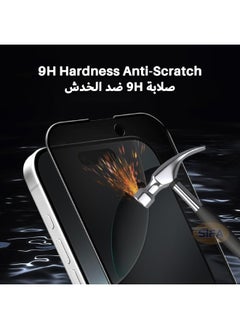 Glass 2 Pack iPhone 16 Pro Max Privacy Screen Protector, [30° Anti-Spy][9H Hardness][Anti Scratch][Bubble Free] Tempered Screen Protector for iPhone 16 Pro Max 6.9 Inch  - Image 5