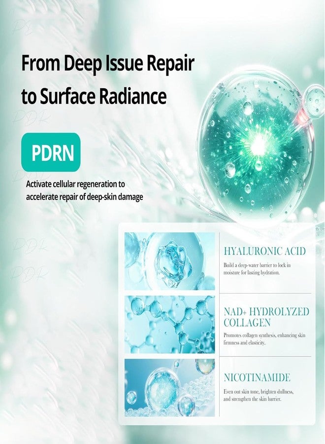 KRLZ PDRN Hyaluronic Acid Moisturizing Cream, Repairing Face Moisturizer with Salmon DNA & NAD+ Hydrolyzed Collagen for Skin Firmness and Radiance, Brightening Nicotinamide - Image 5