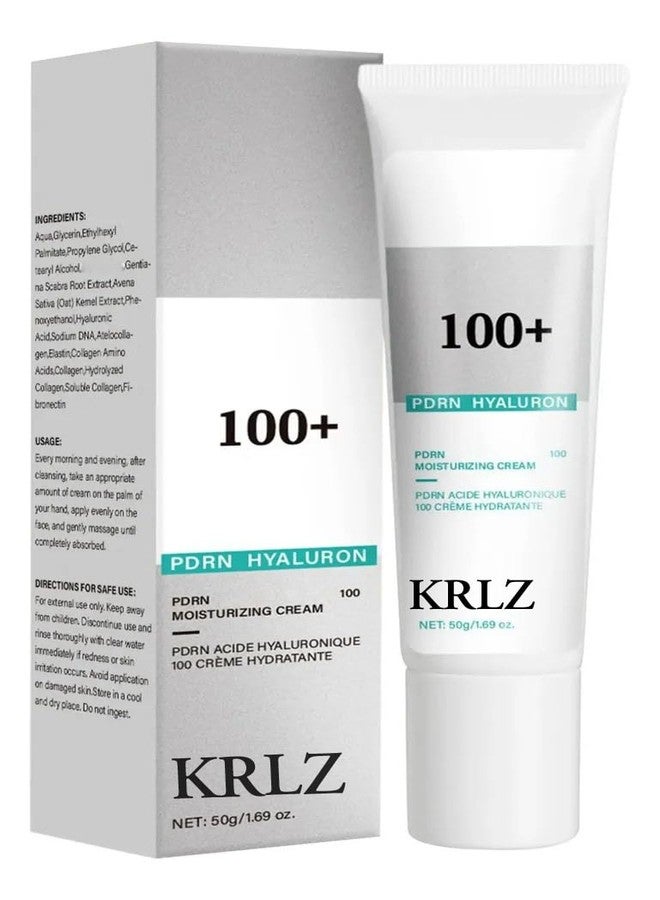 KRLZ PDRN Hyaluronic Acid Moisturizing Cream, Repairing Face Moisturizer with Salmon DNA & NAD+ Hydrolyzed Collagen for Skin Firmness and Radiance, Brightening Nicotinamide - Image 1