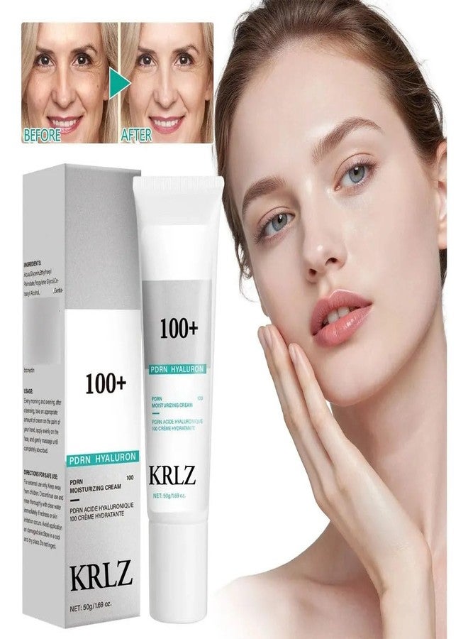 KRLZ PDRN Hyaluronic Acid Moisturizing Cream, Repairing Face Moisturizer with Salmon DNA & NAD+ Hydrolyzed Collagen for Skin Firmness and Radiance, Brightening Nicotinamide - Image 2