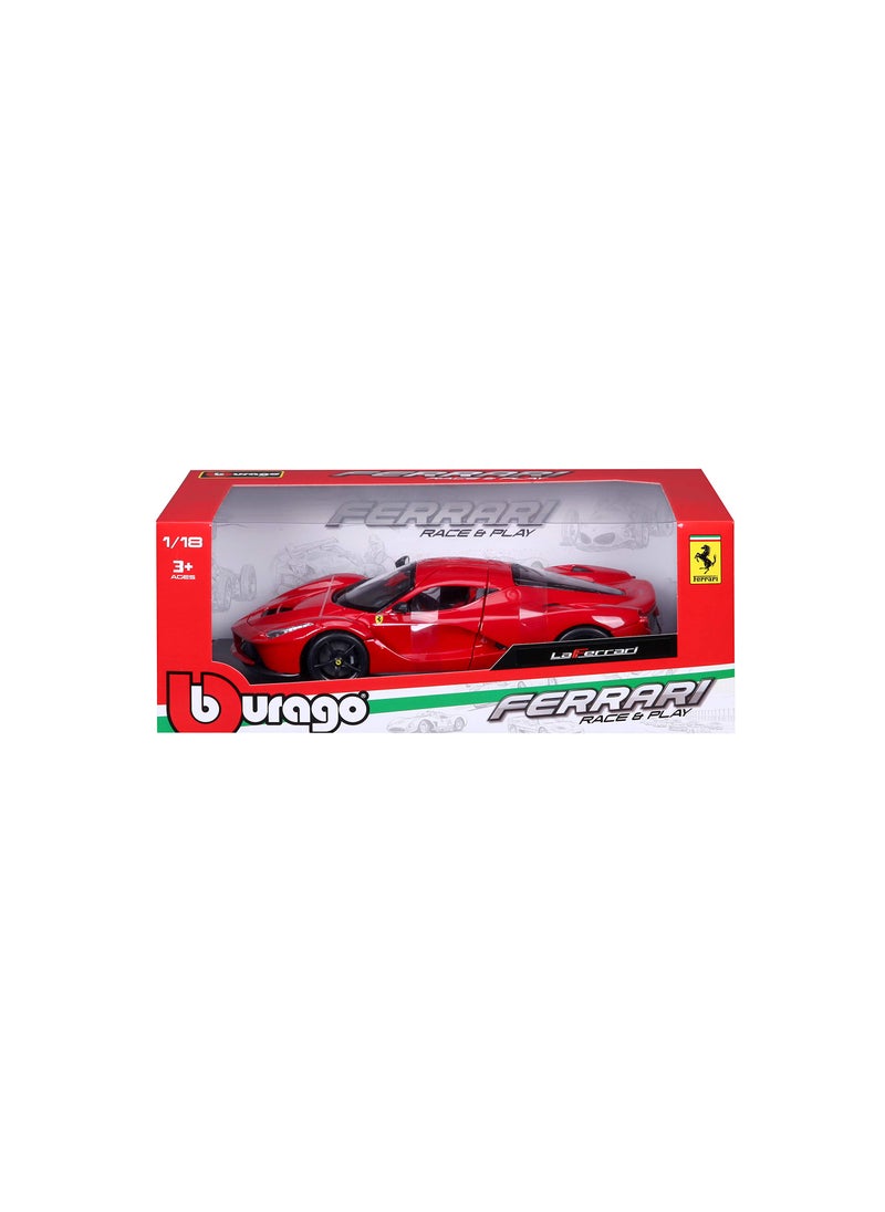 Bburago Bburago 1:18 Scale Ferrari Race and Play LaFerrari Diecast Vehicle (Colors May Vary)  - Image 5