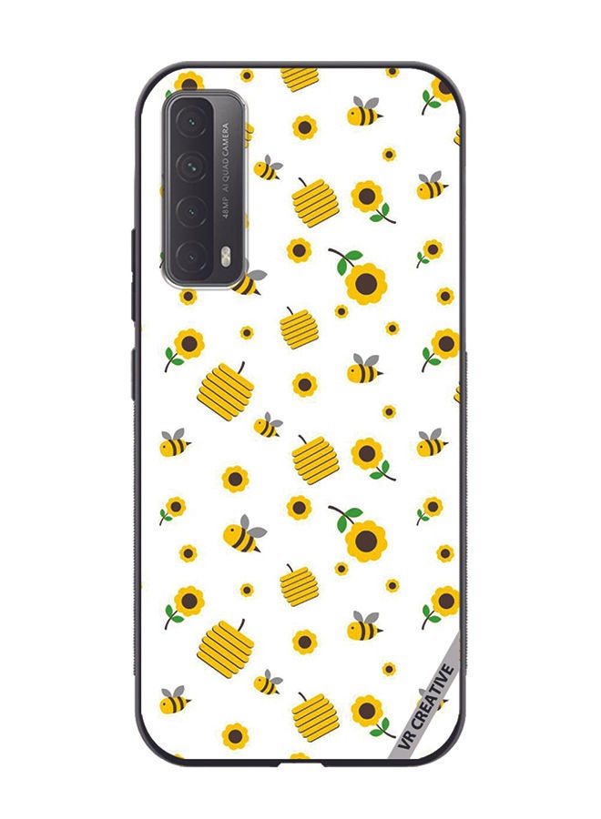 VR CREATIVE Protective Case Cover For Huawei Y7a Honeybee Design Multicolour - Image 1