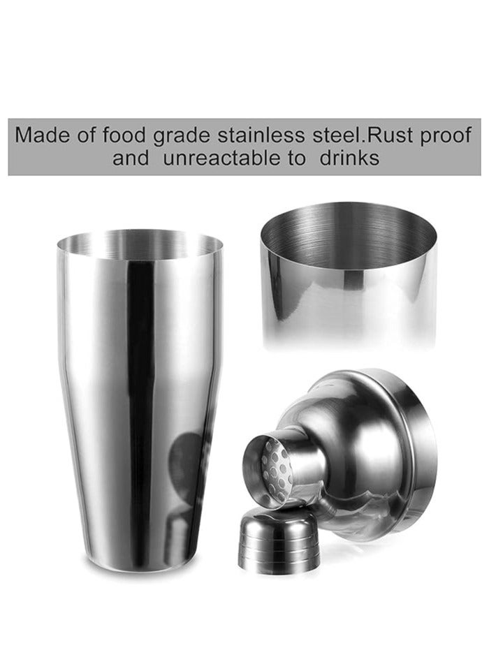 RANK Stainless Steel Cocktail Shaker Silver 750ml - Image 2