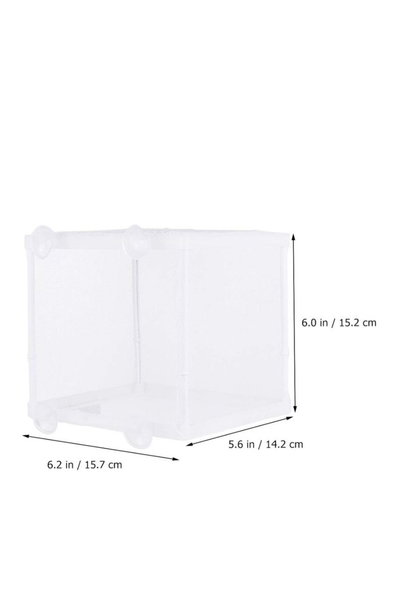 صندوق تربية الأسماك في حوض السمك - صندوق تربية الأسماك المصنوع من النايلون وصندوق تربية صغار الأسماك وشبكة فصل عائمة معزولة - Image 4