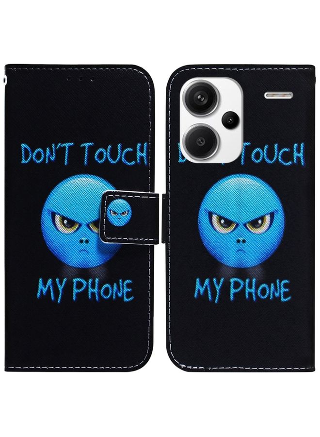 Case Cover For Xiaomi Redmi Note 13 Pro Plus 5G Coloured Drawing Flip Leather Phone Case Anger
