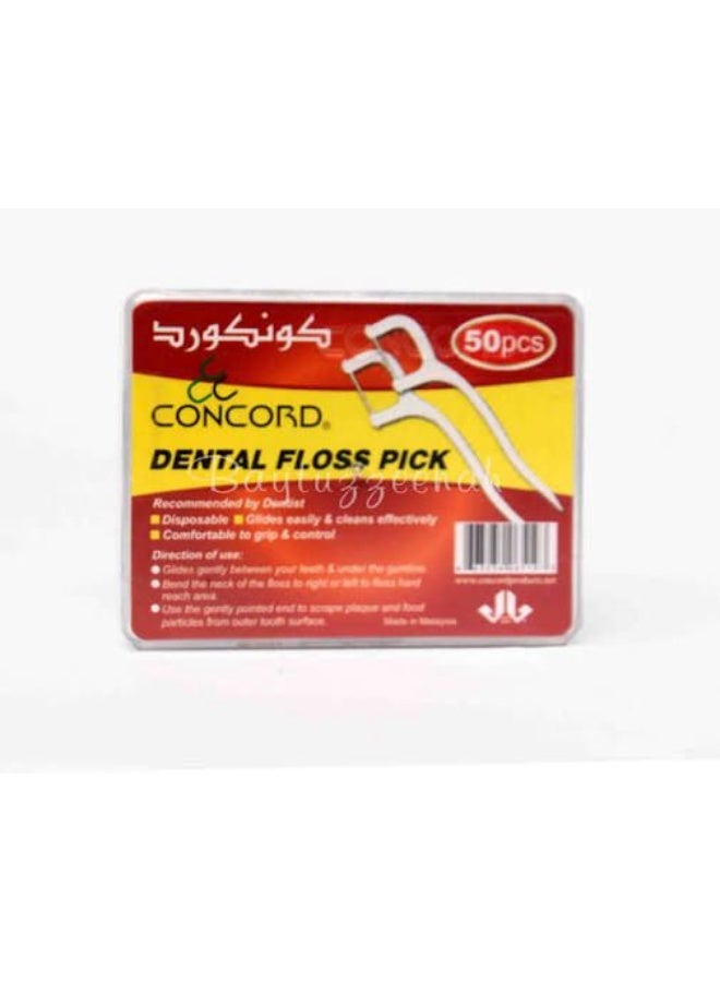 CONCORD DENTAL FLOSS PICK 50PCS