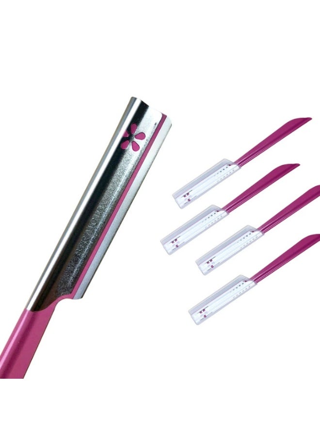 كاي ٣ شفرات حلاقة نسائية من كاي، مناسبة لشعر الوجه والجسم، باللون الأحمر - Image 2