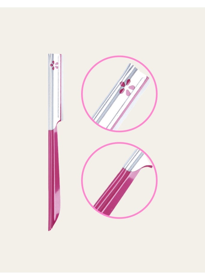 كاي ٣ شفرات حلاقة نسائية من كاي، مناسبة لشعر الوجه والجسم، باللون الأحمر - Image 5